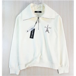 Повседневная толстовка с длинными рукавами с полумолнией   KARL LAGERFEL*D ОРИГИНАЛ! 😎