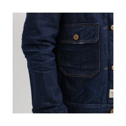 Cazadora - 100% algodón - azul denim