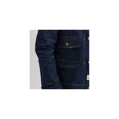 Cazadora - 100% algodón - azul denim