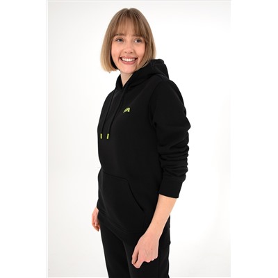 Erkek Siyah Basic Sweatshirt
