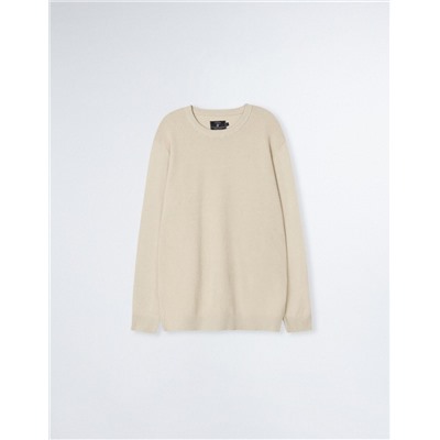 Knitted Jumper, Men, Beige