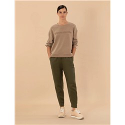 Kahverengi Carrot Fit Kumaş Pantolon