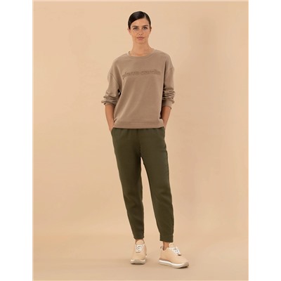 Kahverengi Carrot Fit Kumaş Pantolon