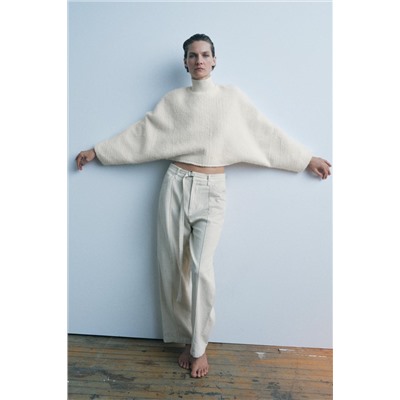 ZW COLLECTION STRAIGHT-LEG MID-RISE JEANS