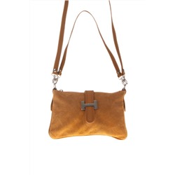 Bandolera de piel Camel