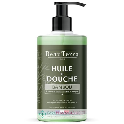 BeauTerra Huile de Douche - Bambou 750 ml