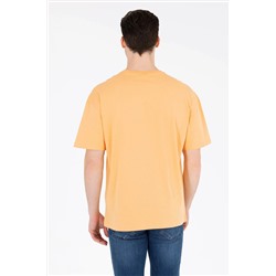 Erkek Kavun Oversize Bisiklet Yaka Tişört