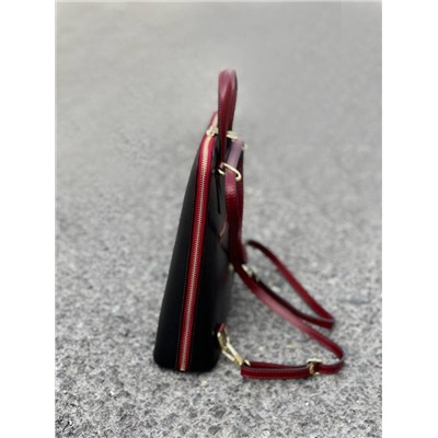 Ab. Zapatos 1619/2 New R · Negro+AB.Z PELLE MOCHILA VERA PELLE (590) Negro-Granate АКЦИЯ