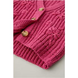 CHENILLE FLORAL KNIT VEST