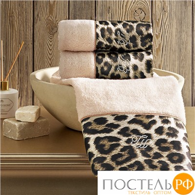 HS2580KHAR Набор полотенец Tivolyo Home LEOPARD горчичный 2 предмета