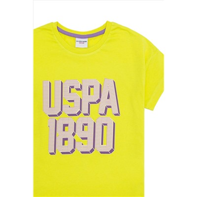 Kız Çocuk Neon Sarı Pijama Takımı