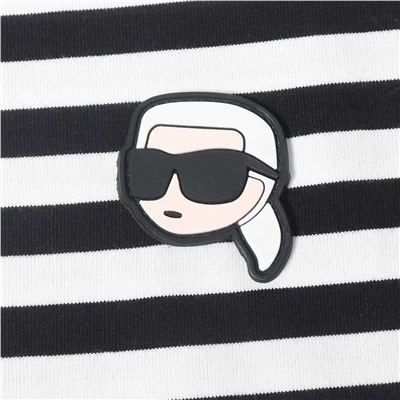 Повседневная хлопковая футболка в полоску KARL LAGERFEL*D ОРИГИНАЛ!