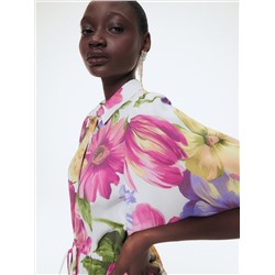 EcoVero™ Gemusterte Bluse