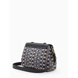 KN3345 duk nero raffia blu