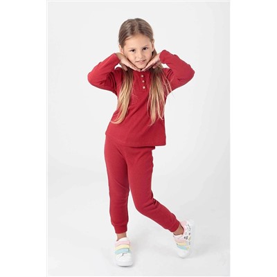 AHENGİM 2204 Kız Çocuk Düğmeli Takım 1-2-10001119