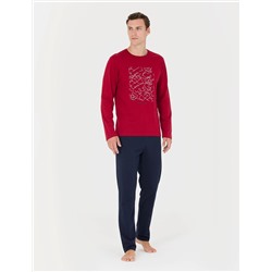 Bordo Pijama Takımı