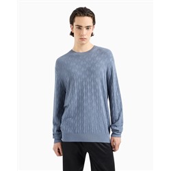 ASV MONOGRAM JACQUARD CREWNECK SWEATER