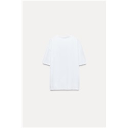 T-SHIRT WITH METALLIC PRINT
