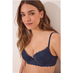 Sujetador push up GORGEOUS encaje azul oscuro