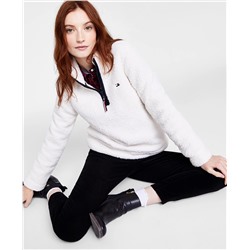 Tommy Hilfiger Sherpa Zippered-Neck Sweatshirt