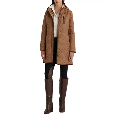Lauren Ralph Lauren Women's Hooded Quilted Coat