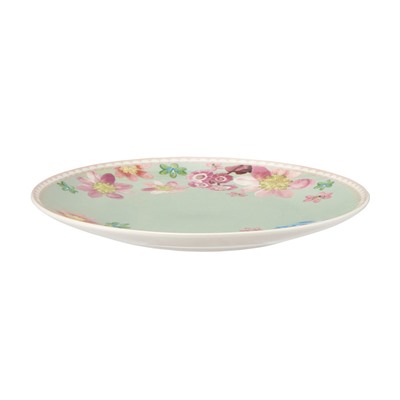 Тарелка закусочная, 20 см, фарфор P, серо-зеленая, Примула, Primula, 63006