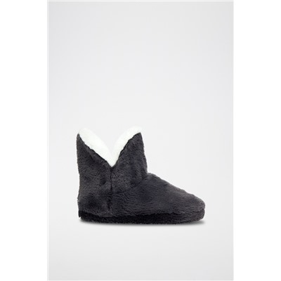 Zapatillas de casa altas forradas Maeve Antracita