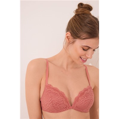 Sujetador CHARMING microfibra print cebra rosa