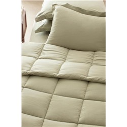 Mona Tek Kişilik Comforter Set - Haki