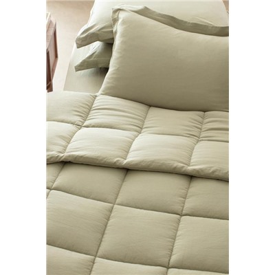 Mona Tek Kişilik Comforter Set - Haki