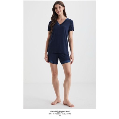 2734 SHORT SET (NAVY BLUE)