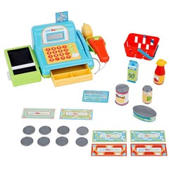 Игровая касса Just Like Home 15 inch Cash Register Playset - Blue