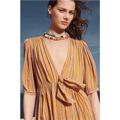 LIMITED EDITION STRIPED MIDI DRESS