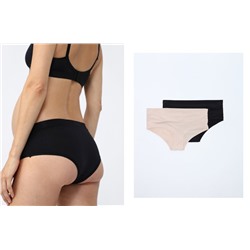 PACK OF 2 MICROFIBRE MATERNITY BRIEFS