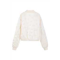 Chaqueta de seda Beige