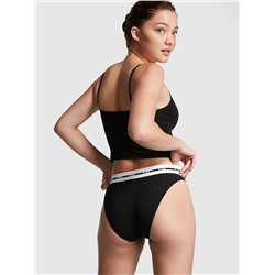 PINK RETRO LOGO HIGH WAIST BIKINI