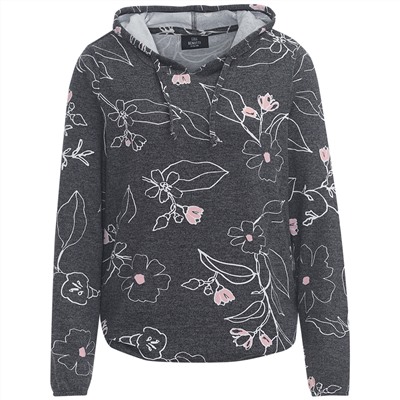 Damen Sweatshirt mit Blumen-Allover