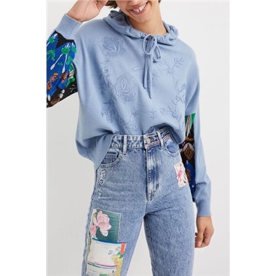 Vaquero Straight cropped japonés