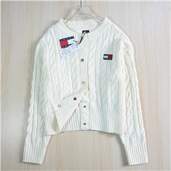 Вязаный кардиган с круглым вырезом и заниженной линией плеч TOMMY HILFIGE*R ОРИГИНАЛ!