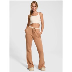 Ivy Fleece Split-Hem Flare Sweatpants