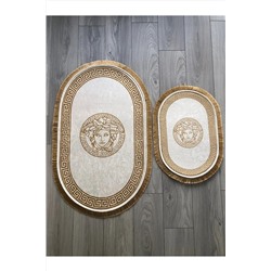 YTR HOME Kaymaz Taban Yıkabilir Toz Leke Tutmaz 2li Set Banyo Paspas Takımı Pbanyoseti2