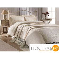 Комплект ZEBRA "DAMASK" (покрывало+постельное белье) с гипюром евро (арт. Y 618)