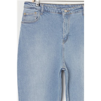 Mavi Yüksek Bel Comfort Mom Fit Büyük Beden Jeans TBBSS25CJ00004