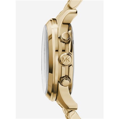 MICHAEL KORS Watch Hunger Stop Runway Gold-Tone Stainless Steel Watch