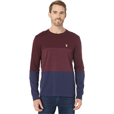 U.S. POLO ASSN. Long Sleeve Color-Block Tee