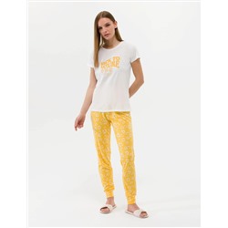 Krem Pijama Takımı