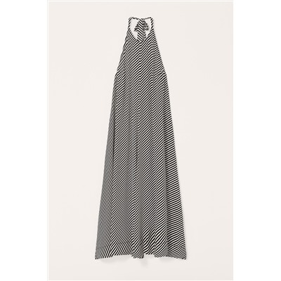 LIMITED EDITION STRIPED HALTER DRESS
