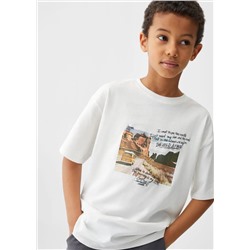 Camiseta estampada algodón -  Niño | MANGO OUTLET España