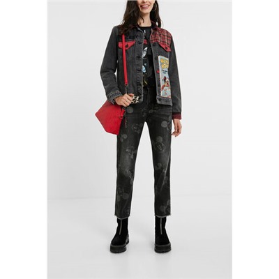 Chaqueta vaquera loose Mickey Mouse