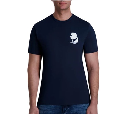 Karl Lagerfeld Paris Logo Graphic Cotton T-Shirt